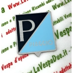 Scudetto PIAGGIO per VESPA 50 N S 90 SS 125 PRIMAVERA NUOVA in alluminio 25 x 28 mm stemma da incollare r.o. 070312