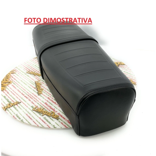 Langer schwarzer Sitzbezug mit Quadraten für VESPA PK S 50 80 125