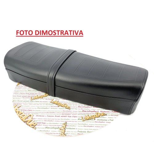 Langer schwarzer Sitzbezug mit Quadraten für VESPA PK S 50 80 125