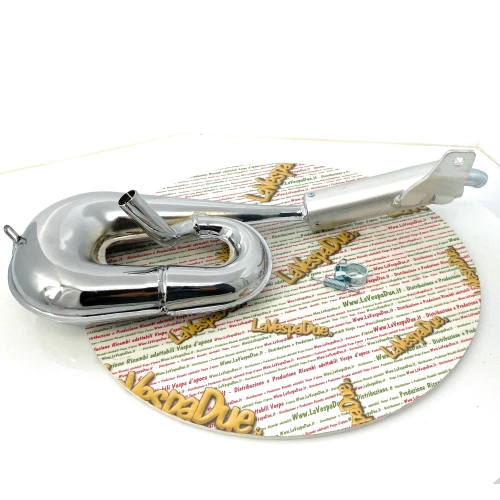 SIMONINI chromed snake muffler for PIAGGIO CIAO BRAVO BOXER 50 with 22 mm manifold