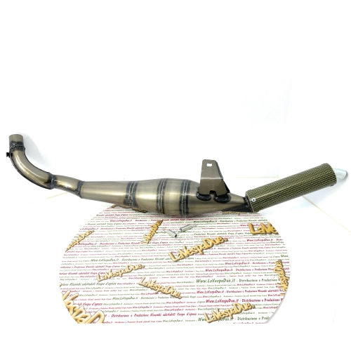 SIMONINI expansion muffler with carbon silencer, Ø 30 mm connection for Piaggio SI GRILLO