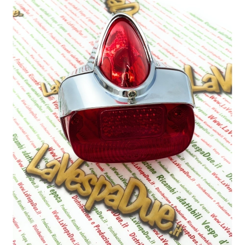 Feu arrière métallique complet avec ampoules pour VESPA 125 150 160 GS GL VNA VNB VBB ro 089442 089195 181728