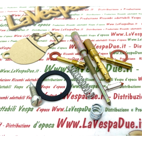 12-teiliger Ersatzteilsatz für die Vergaserüberholung SI 20.20 D, passend für VESPA PX PE 150, Rainbow, Hauptdüse 102, Minimaldüse 48-160, BE3 Emulgator, Kalibrator 160, Anlasser 60