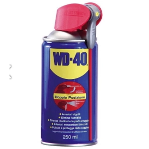 Spray WD-40 250 ml, lubrifiant multi-usages, agent de dégrippage, anticorrosion, système professionnel double action WD 40