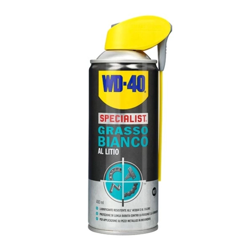 Grasa blanca de litio WD-40 de 400 ml para una lubricación duradera.