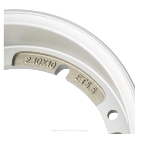 SIP 2.0 81067200 Tubeless-Felge aus mattem Aluminium für Reifen 2.10, 3.00, 3.50 - 10" für VESPA 50, 80, 90, 125, 150, 160, 180, 200 ET3 PK, S, XL, SPRINT, GT, TS, GL, GS, SS, PX, PE, T5, RALLY, COSA