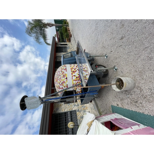 KEY HANDLE KNOB for rotating mobile parking foot for APE conversion to trailer, pizza oven, etc.