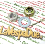 Satzmutter, Unterlegscheibe, Kappe und Splint für die vordere Trommel VESPA PK PX PE COSA T5 50 80 125 150 200 ro 021114 194423 012789