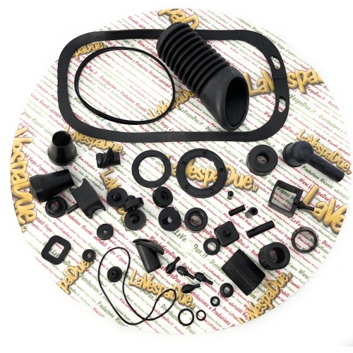 Rubber parts and cable gland restoration kit for VESPA 80 125 150 200 PX PE ARCOBALENO T5