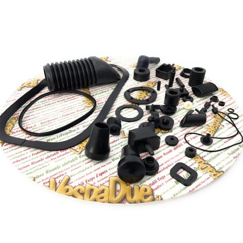 Rubber parts and cable gland restoration kit for VESPA 80 125 150 200 PX PE ARCOBALENO T5
