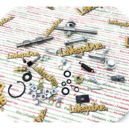 Front wheel drum fork arm overhaul kit VESPA 125 150 180 200 10" wheels adaptable GT GTR TS GL SPRINT VELOCE RALLY