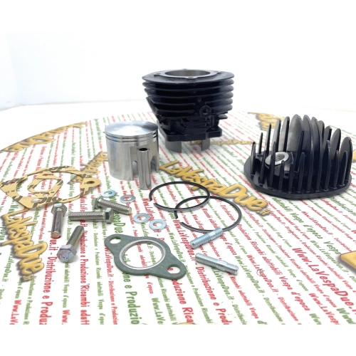 Zylinderkit mit 55 mm Durchmesser. 6 Überströmkanäle für VESPA APE 50 NLR SPECIAL, komplett abgestimmt.