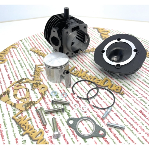 Zylinderkit mit 55 mm Durchmesser. 6 Überströmkanäle für VESPA APE 50 NLR SPECIAL, komplett abgestimmt.
