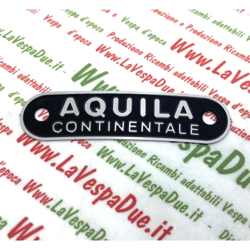 Plaque d'immatriculation CONTINENTAL EAGLE pour selle VESPA 50 125 150 PX SPRINT GL GTR TS VBA VBB VNB ro 610050M