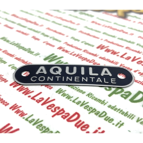 Plaque d'immatriculation CONTINENTAL EAGLE pour selle VESPA 50 125 150 PX SPRINT GL GTR TS VBA VBB VNB ro 610050M