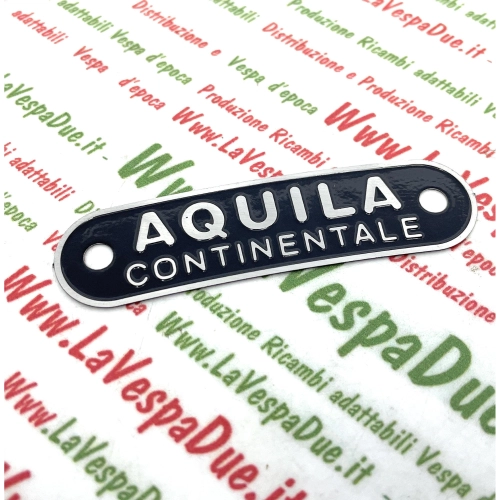 Plaque d'immatriculation CONTINENTAL EAGLE pour selle VESPA 50 125 150 PX SPRINT GL GTR TS VBA VBB VNB ro 610050M