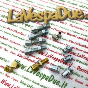 Kit de réglage et colliers de serrage pour commande d'accélérateur et d'embrayage VESPA 50 90 125 150 160 180 200 PX PE T5 RALLY SPRINT GT GTR SS GS GL VNA VNB VBA VBB NLR PRIMAVERA
