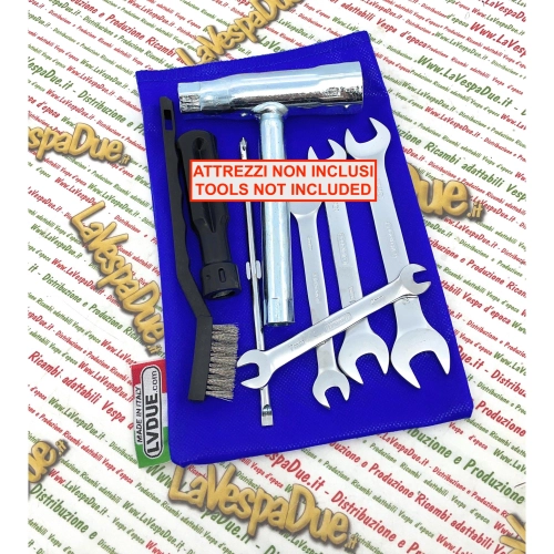BLUE TNT Tool Bag for VESPA APE LAMBRETTA MOTOGUZZI HONDA FOUR 50 90 125 150 200 300 350 400 500 550 750