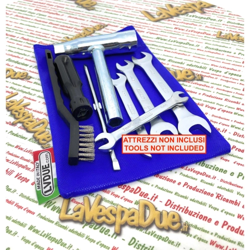 BLUE TNT Tool Bag for VESPA APE LAMBRETTA MOTOGUZZI HONDA FOUR 50 90 125 150 200 300 350 400 500 550 750