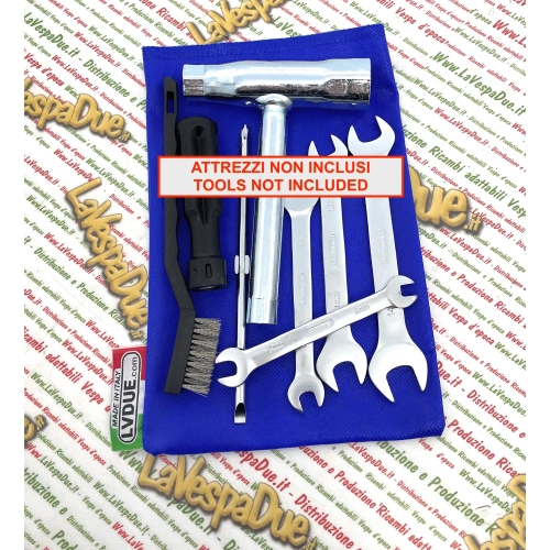 BLUE TNT Tool Bag for VESPA APE LAMBRETTA MOTOGUZZI HONDA FOUR 50 90 125 150 200 300 350 400 500 550 750
