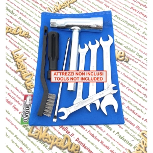 Sacoche à outils TNT BLEUE pour VESPA APE LAMBRETTA MOTOGUZZI HONDA FOUR 50 90 125 150 200 300 350 400 500 550 750