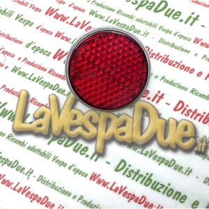Réflecteur arrière rond rouge pour APE - VESPA - LAMBRETTA