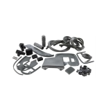 Kit piezas goma gris serie restauración LAMBRETTA 125 150 LI SPECIAL SX 175 TV 3° 200 TV SX inocentes CASA LAMBRETTA 49 uds