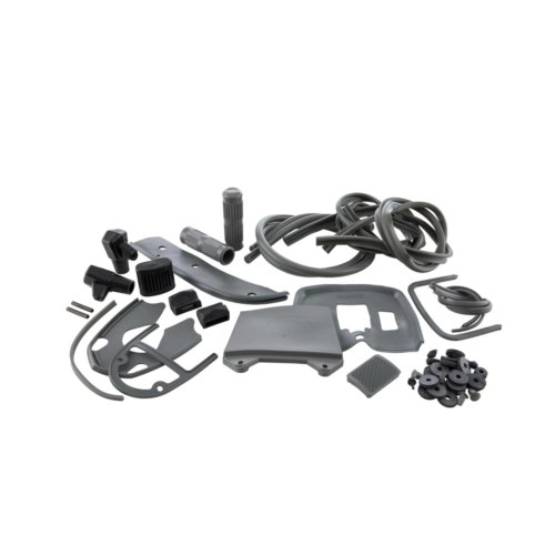 Gray rubber parts kit restoration series LAMBRETTA 125 150 LI SPECIAL SX 175 TV 3° 200 TV SX innocenti CASA LAMBRETTA 49 pcs