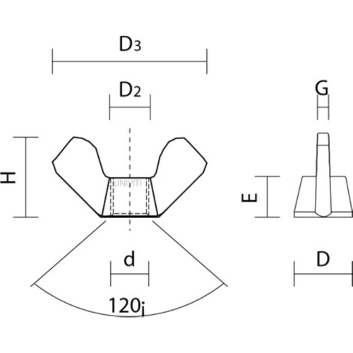 M4 Flügelmutter mit Flügelmutter für VESPA LAMPRETTA APE 50 90 125 150 160 180 200 Tankdeckelhalterungen Batteriefilterabdeckung Gleichrichter für M 4 Schrauben und Bolzen Verschiedene Anwendungen in Edelstahl