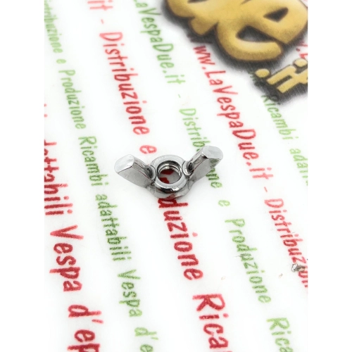 M4 Flügelmutter mit Flügelmutter für VESPA LAMPRETTA APE 50 90 125 150 160 180 200 Tankdeckelhalterungen Batteriefilterabdeckung Gleichrichter für M 4 Schrauben und Bolzen Verschiedene Anwendungen in Edelstahl