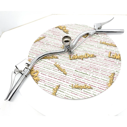 Manillar cromado completo para VESPA 125 V1T V15T HOFFMANN AB ACMA APE con cambio de marchas.