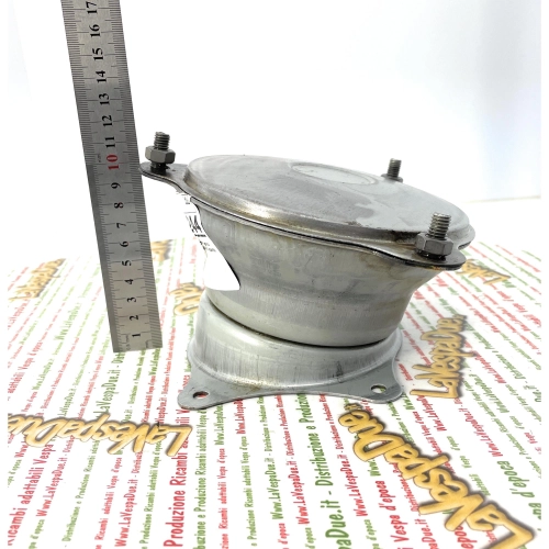 Rear spare wheel holder for LAMBRETTA LD 125 150 on storage compartment for 8" open wheel rim