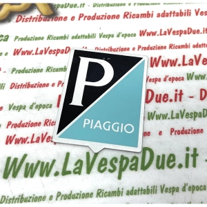 PIAGGIO Emblemschild für VESPA 125 150 ältere Modelle aus selbstklebendem Aluminium 36 x 46 mm ro 024858