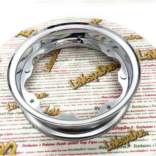 Llanta ancha de acero cromado WIDE 2.60 260 10 para LAMBRETTA 125 150 175 200 LI DL GP SPECIAL SX TV