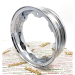 Wide type chromed steel wheel rim WIDE 2.60 260 10 for LAMBRETTA 125 150 175 200 LI DL GP SPECIAL SX TV