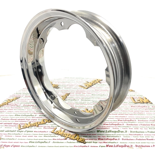 Jante en acier inoxydable large WIDE 2.60 260 10 pour LAMBRETTA 125 150 175 200 LI DL GP SPECIAL SX TV