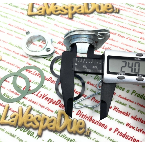 Paar Aluminium-Lenkerrollen für Gangschaltung und Gassteuerung für VESPA 50 90 125 SPECIAL ET3 ro 137927 139578 101470