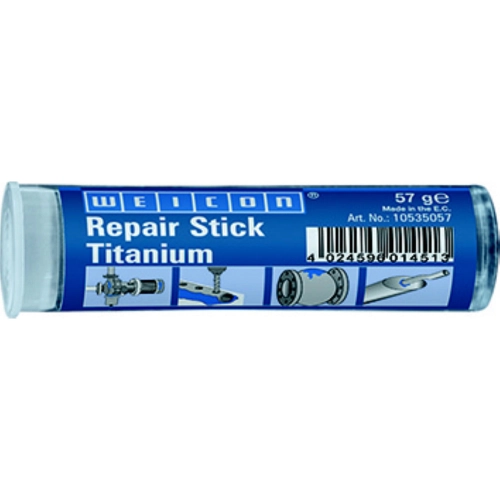 Titanium repair bar based on epoxy resin for quick repairs and maintenance, 57 gram pack
