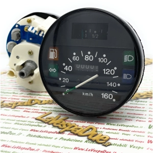 VELOCÍMETRO NEGRO 160 KM/h para Vespa PX PE Arcobaleno 125 150 200 adaptable PX XL 50 125