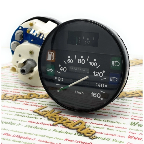 VELOCÍMETRO NEGRO 160 KM/h para Vespa PX PE Arcobaleno 125 150 200 adaptable PX XL 50 125
