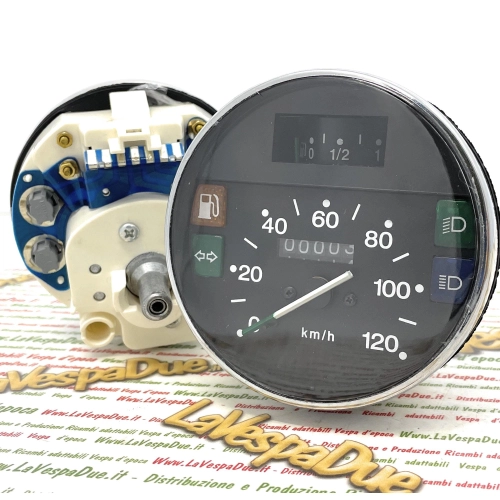 Verchromter Tachometer 120 km/h für Vespa PX PE Arcobaleno 125 150 200, anpassbar an PX XL 50 125