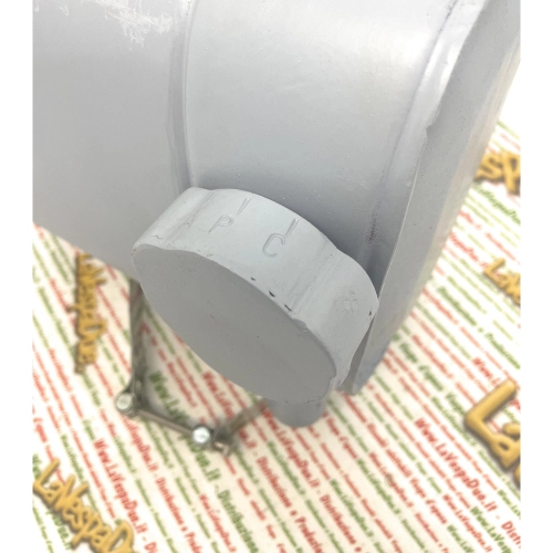 Depósito de mezcla de gasolina para APE B 150 AB1T AB2T AB3T AB4T AC1T AC2T de 1953 a 1956, completo con abrazadera metálica, filtro de aire con tapa giratoria. Producto artesanal italiano.