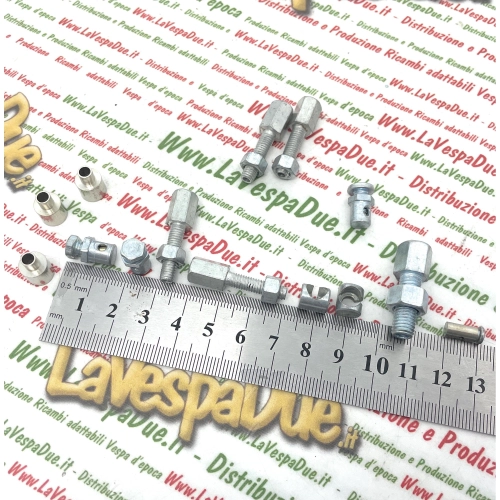 Kit de 14 pièces comprenant des pinces, des câbles, des fils, une commande d'accélérateur et d'embrayage pour VESPA 50, 90, 125, 150, 160, 180, 200, PX, PE, T5, RALLY, SPRINT, GT, GTR, SS, GS, GL, VNA, VNB, VBA, VBB, NLR et PRIMAVERA.