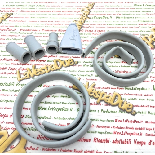 Kit de capuchons pour presse-étoupes, gaines extérieures, protection de câble externe, VESPA 125 U VU1T VM2T VN2T, phare bas, caoutchoucs de guidon de qualité italienne, tunnel central