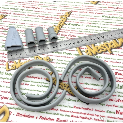 Kit de capuchons pour presse-étoupes, gaines extérieures, protection de câble externe, VESPA 125 U VU1T VM2T VN2T, phare bas, caoutchoucs de guidon de qualité italienne, tunnel central