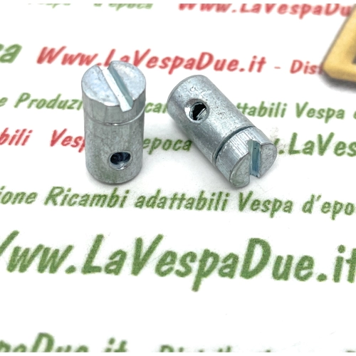 Abrazadera de cable con tornillo ranurado para cable de cambio, diámetro 7x11 mm para VESPA - 1 unidad