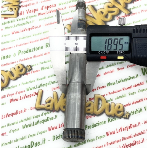 Eje de rueda delantera Ø 18 mm Eje portaruedas Tambor de freno delantero para VESPA 125 150 200 PX PE 1.ª serie ro 183436 174044