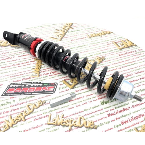 Ammortizzatore posteriore CARBONE HI-TECH nero per VESPA 50 90 N L R SPECIAL ET3 PRIMAVERA PX PE 80 125 150 200 PX PE ARCOBALENO T5 oleopneumatico regolabile