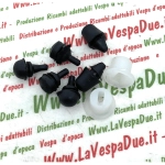 Kit gommini e boccole per cofano sportello motore per VESPA 50 90 125 PRIMAVERA ET3 SPECIAL N L R