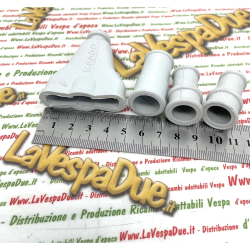 Kit de fundas para guía de cables, tubo de protección de cables externos para VESPA V30>33T VM VN VL GS, gomas para manillar de faro bajo, túnel central